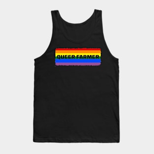 "Queer Farmer" Barnwood Flag Tank Top